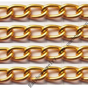 Aluminum Chains Link's Size : 10.3x6.1mm, Sold by Group  