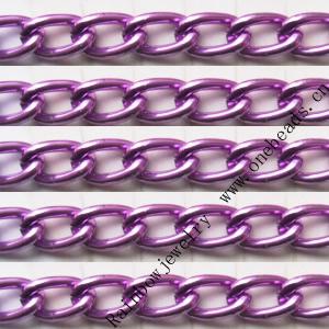 Aluminum Chains Link's Size : 9.7x5.9mm, Sold by Group  