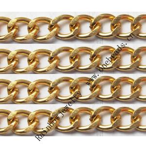 Aluminum Chains Link's Size : 9.2x7.2mm, Sold by Group  