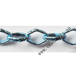 Aluminum Chains Link's Size : 11.4x8mm, Sold by Group  