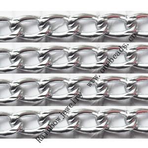 Aluminum Chains Link's Size : 8.4x5.2mm, Sold by Group  