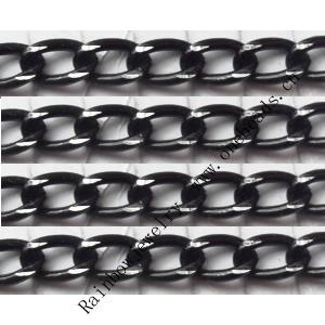 Aluminum Chains Link's Size : 8.4x5.2mm, Sold by Group  