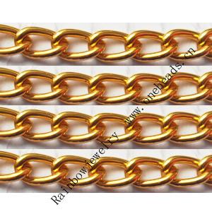Aluminum Chains Link's Size : 8.4x5.2mm, Sold by Group  