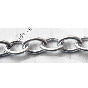 Aluminum Chains Link's Size : 8.9x6.4mm, Sold by Group  