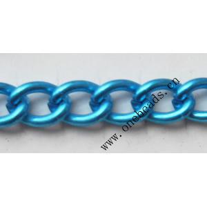 Aluminum Chains Link's Size : 7.7x5.4mm, Sold by Group  