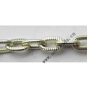 Aluminum Chains Link's Size : 8.3x5mm, Sold by Group  