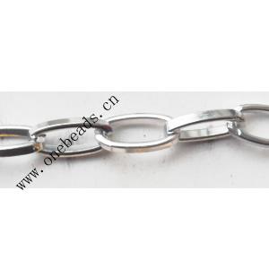 Aluminum Chains Link's Size : 11.1x5.4mm, Sold by Group  
