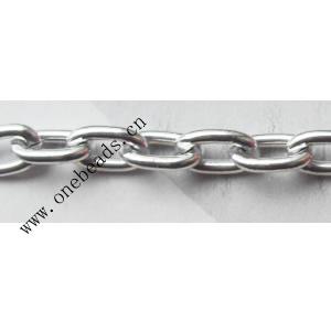 Aluminum Chains Link's Size : 8.2x5mm, Sold by Group  