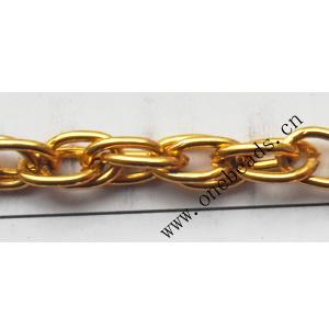 Aluminum Chains Link's Size : 8.8x5.9mm, Sold by Group  