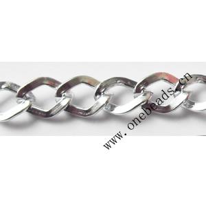 Aluminum Chains Link's Size : 8.8x6.4mm, Sold by Group  