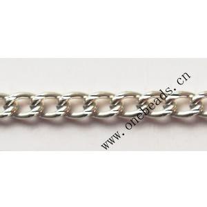 Aluminum Chains Link's Size : 5.5x3.6mm, Sold by Group  