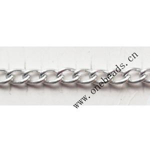 Aluminum Chains Link's Size : 5x3.6mm, Sold by Group  