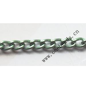 Aluminum Chains Link's Size : 4.4x3.2mm, Sold by Group  