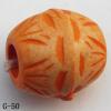 Imitate Wood Acrylic Beads, Drum, 9x8mm, Hole:3mm, Sold by Bag