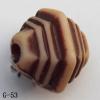Imitate Wood Acrylic Beads, Bicone, 10x9mm, Hole:2mm, Sold by Bag