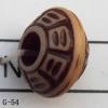 Imitate Wood Acrylic Beads, Spacer, 10x6mm, Hole:3mm, Sold by Bag