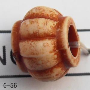 Imitate Wood Acrylic Beads, Fat Bottle, 8x10mm, Sold by Bag