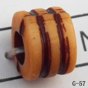 Imitate Wood Acrylic Beads, Spacer, 6x8mm, Hole:3mm, Sold by Bag