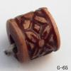 Imitate Wood Acrylic Beads, Tube, 8x8mm, Hole:3mm, Sold by Bag