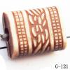 Imitate Wood Acrylic Beads, Rectangular, 12x10x5mm, Hole:2mmSold by Bag
