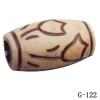 Imitate Wood Acrylic Beads, Drum, 16x9mm, Hole:3mm, Sold by Bag