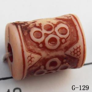 Imitate Wood Acrylic Beads, Column, 13x10mm, Hole:3mm, Sold by Bag