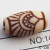 Imitate Wood Acrylic Beads, 17x13mm, Hole:3mm, Sold by Bag