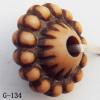 Imitate Wood Acrylic Beads, 8x10mm, Hole:2mm, Sold by Bag