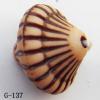 Imitate Wood Acrylic Beads, 12x14mm, Hole:1mm, Sold by Bag