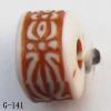 Imitate Wood Acrylic Beads, Spacer, 5x8mm, Hole:2mm, Sold by Bag