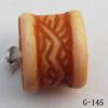 Imitate Wood Acrylic Beads, Spacer, 7x8mm, Hole:3.5mm, Sold by Bag