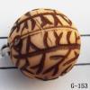 Imitate Wood Acrylic Beads, Round, 13x13mm, Hole:2mm, Sold by Bag