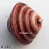 Imitate Wood Acrylic Beads, Bicone, 11x14mm, Hole:1mm, Sold by Bag