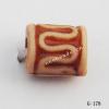 Imitate Wood Acrylic Beads, Tube, 6x5mm, Hole:2mm, Sold by Bag