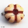 Imitate Wood Acrylic Beads, 8mm, Hole:1mm, Sold by Bag