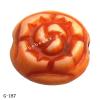 Imitate Wood Acrylic Beads, Coin, 8mm, Hole:1mm, Sold by Bag