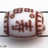 Imitate Wood Acrylic Beads, Drum, 9x8mm, Hole:2.5mm, Sold by Bag
