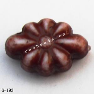 Imitate Wood Acrylic Beads, Twist, 12x8mm, Hole:1mm, Sold by Bag
