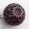 Imitate Wood Acrylic Beads, Flat Round, 10x8mm, Hole:1mm, Sold by Bag