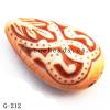 Imitate Wood Acrylic Beads, 18x12x7mm, Hole:1mm, Sold by Bag