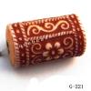 Imitate Wood Acrylic Beads, Column, 17x10mm, Hole:2.5mm, Sold by Bag