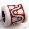 Imitate Wood Acrylic Beads, Column, 11x10mm, Hole:5mm, Sold by Bag