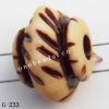 Imitate Wood Acrylic Beads, 15x20mm, Hole:4.5mm, Sold by Bag