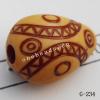 Imitate Wood Acrylic Beads, 15x20mm, Hole:3.5mm, Sold by Bag