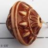 Imitate Wood Acrylic Beads, Bicone, 13x17x6mm, Hole:1mm, Sold by Bag