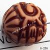 Imitate Wood Acrylic Beads, Round, 14mm, Hole:1.5mm, Sold by Bag