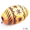 Imitate Wood Acrylic Beads, Horse eye, 18x12mm, Hole:2.5mm, Sold by Bag