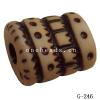 Imitate Wood Acrylic Beads, Flat Column, 23x20x13mm, Hole:5mm, Sold by Bag
