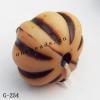 Imitate Wood Acrylic Beads, Fluted Rondelle, 8x12mm, Hole:2mm, Sold by Bag