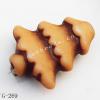 Imitate Wood Acrylic Beads, 13x11mm, Hole:1mm, Sold by Bag